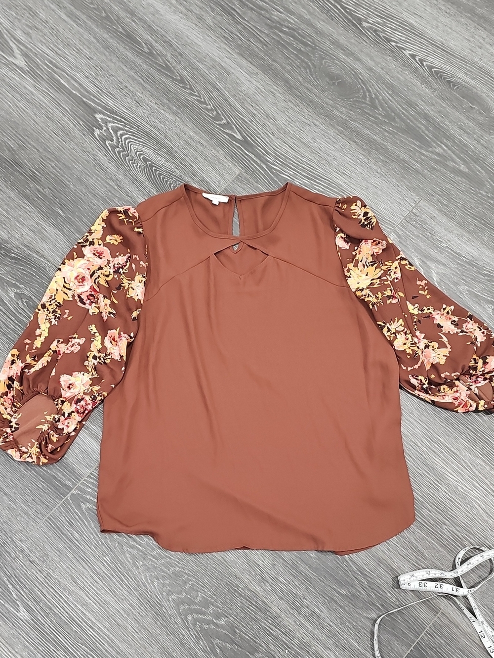 Maurices Brown Blouse Size L